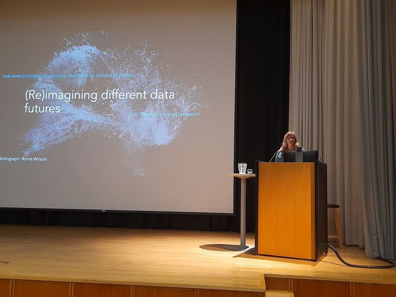 Luci Pangrazio's keynote speech on (Re)imagining different data futures at Imagining Possible Futures Conference